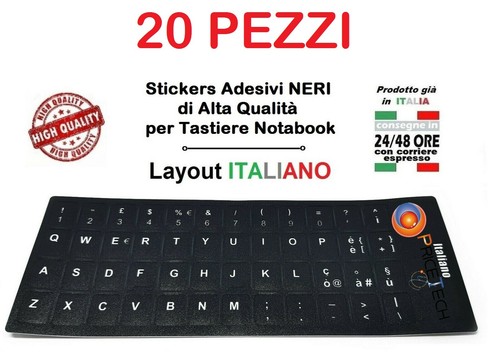 Lettere adesive tastiera