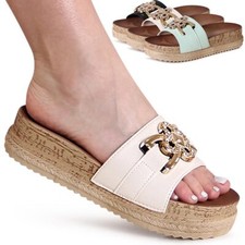 Sandali Con Plateau XXL Da Donna In Glitter Comfort