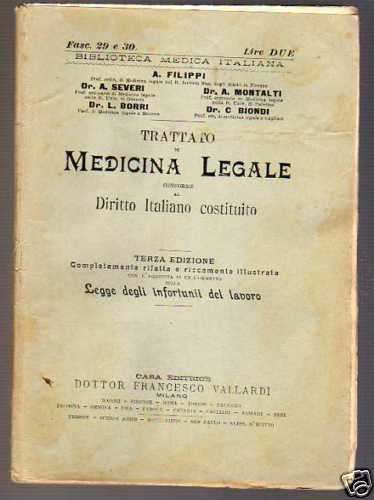 Trattato medicina legale - medicina,