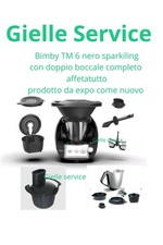 Bimby TM 6 Nero Sparkling COMPLETO tm 6 Con Doppio Boccale E Affettatutto Tm6