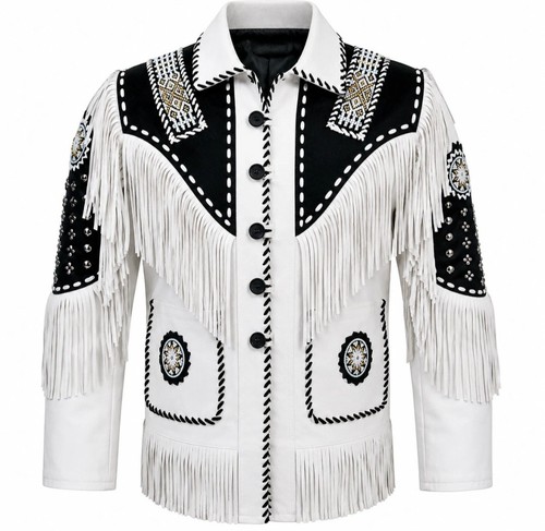 Giacca uomo western - in, pelle