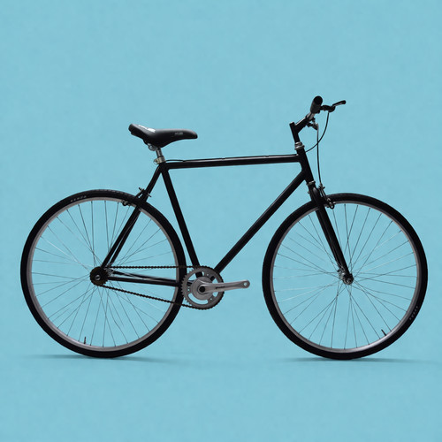Bici fixed nero single - bici, 28