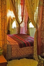 2 pezzi tenda bohemien seta