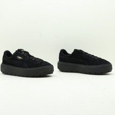 PUMA Suede Platform Usate Numero EU 39 UK 6 US 8.5 (Cod.CS1605) in Camoscio Nero