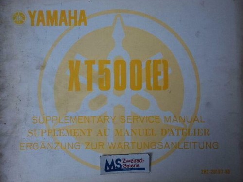 Yamaha 500 manuale - xt,
