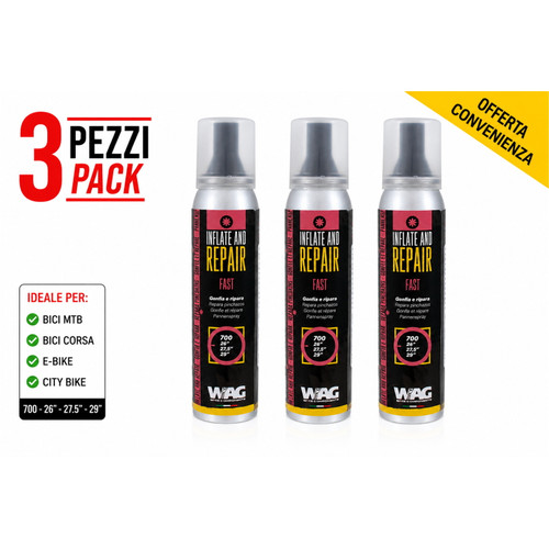 Gonfia ripara bici - 3x,
