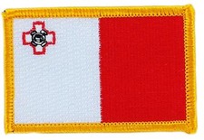 Patch Toppa Ricamata Bandiera Malta Maltese Termoadesivo