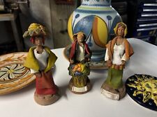 3 Pupi Siciliani. Ceramica Di Sciacca . Dipinto A Mano