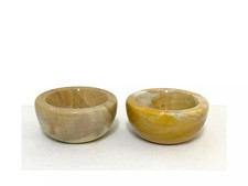 Piccola ciotola marmo set due portagioie o bigiotteria vintage anni 80 Made in Italy