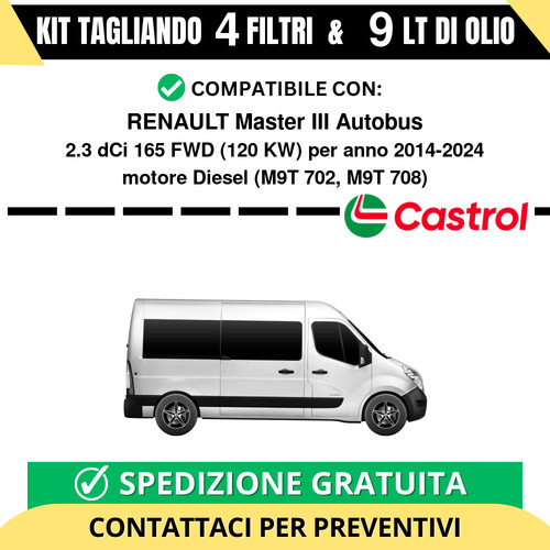 Tagliando per renault - per, master