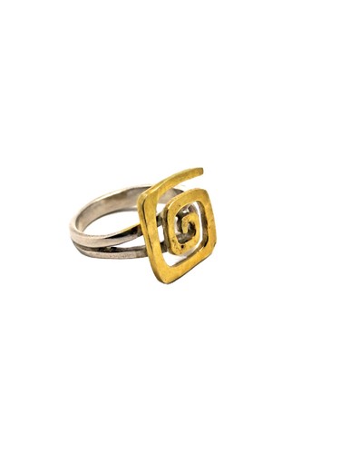 Anello meandro con chiave - a,