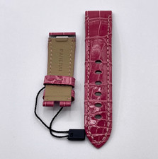 Panerai Luminor Due cinturino orologio alligatore rosa rose watch strap 20/18 mm
