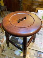 Sgabello usato legno  Robustomassello alto 45 centimetri Qualche Segno D Usura
