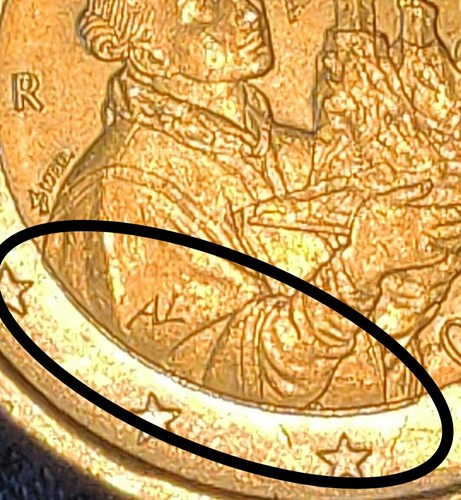 Moneta euro rara san - 2, marino