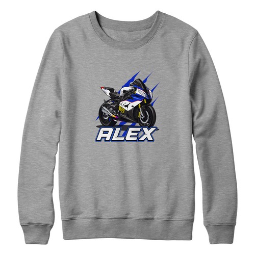 Felpa moto blu - moto,