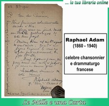 lettera manoscritta AUTOGRAFO