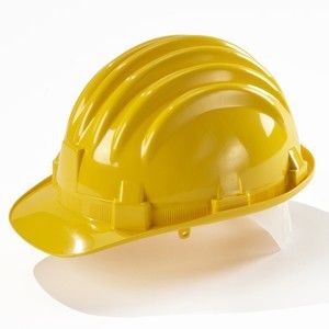 Casco giallo protettivo