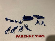 LOTTO SOLDATINI SOMMOZZATORI ATLANTIC SERIE COMPLETA SCALA 1:72 O HO COLORE BLU