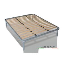 Rete A Doghe In Legno Una Piazza e Mezza 120x190 Acciaio Ortopedica