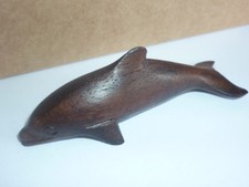 STATUA ANIMALE DELFINO LEGNO