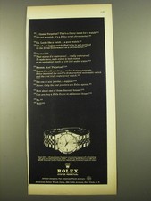 Pubblicità Orologio Rolex Style 1007 1961 - Oyster Perpetual? un nome divertente