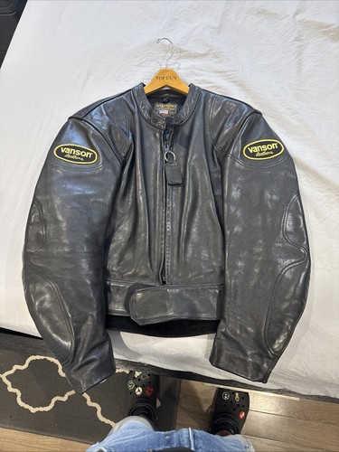 Giacca moto pelle vanson - vanson, 46