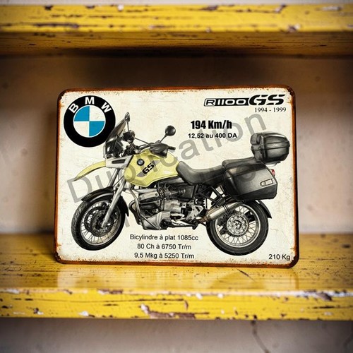 Plaque métal vintage bmw - plaque,