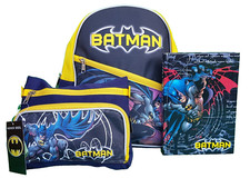 Batman - Zaino Asilo x la Scuola + Diario +Astuccio bustone - Giochi preziosi