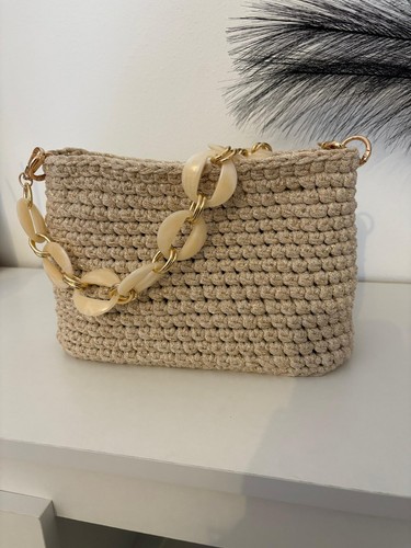 Borsa spalla donna rafia - spalla,