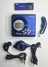 Sharp MD-MT821-S ATRAC MD MiniDisc Lettore/Registratore Portatile Batteria | Testato