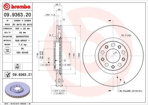 Coppia dischi freno brembo - freno,