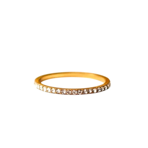Vero diamante sottile anello - sottile,