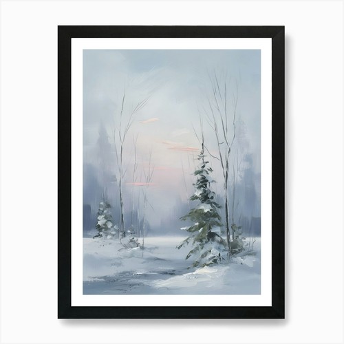 Quadro paesaggio invernale
