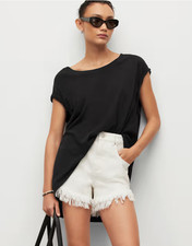 All Saints Black Sanza Linen