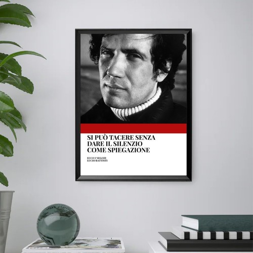 Lucio battisti quadro stampa - lucio,