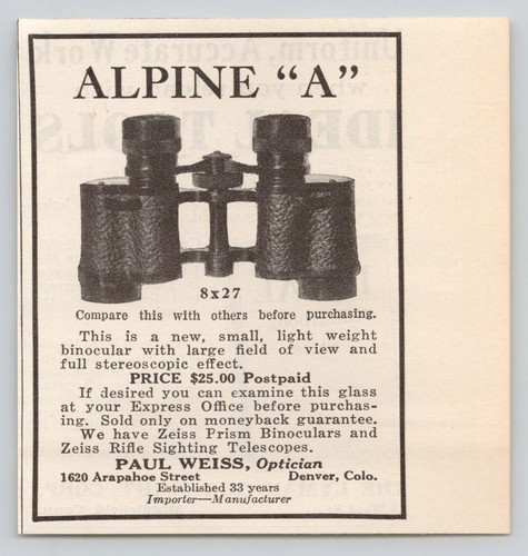 Alpine binocolo paul weiss - alpine,