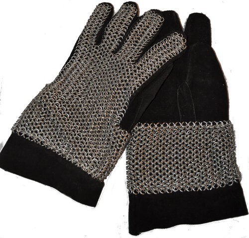 Cavalieri catene guanti pelle - guanti,