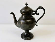 Antica caffettiera teiera brocca in peltro primi 900 "misure in foto"