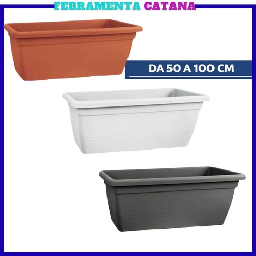 Fioriera vaso rettangolare - fioriera,