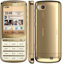 NUOVO TELEFONO NOKIA C3-01 SBLOCCATO - ORO - BLUETOOTH - FOTOCAMERA 5MP - 3G - WIFI