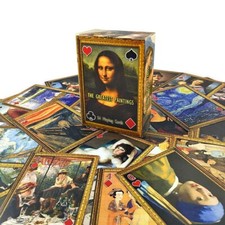 Quadri famosi 54 carte da gioco. Rembrandt, Klimt, Michelangelo, Van Gogh