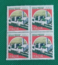 Italia 4 francobolli nuovi in quartina Serie Castelli valore da Lire 650 foto