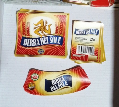 Etichette birra messina del - ,