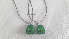 Collana ciondolo fimo avocado