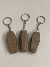 3 Portachiavi in legno a forma