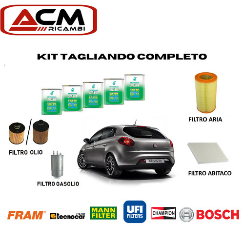 Kit tagliando fiat bravo - tagliando, 1.6