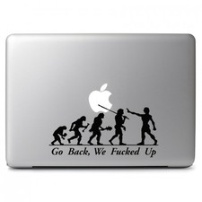 Adesivo decalcomania vinile Go Back We F※cked Up per Macbook Air Pro laptop finestra auto