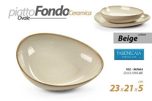 Piatto fondo portata - , ovale