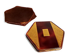 porta cipria in finta