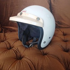 Casco jet BELL bianco vintage